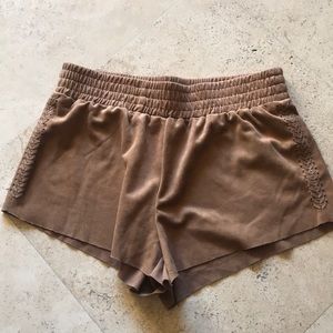 Bajee Collection faux suede shorts Small